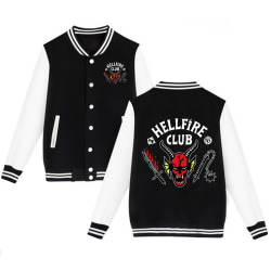 Stranger Things Hellfire Club Jacket Shirt Baseball Streetwear 2XL
