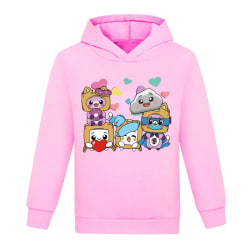New Kids LANKYBOX Hoodie Pojkar Hooded Pullover Sweatshirt Top pink 140cm