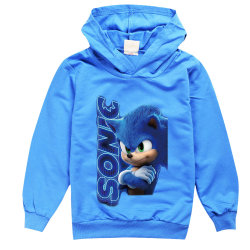 Barn Sonic Hoodies Jacke Barn Sweatshirt Jumper T-Shirt Winter 140cm
