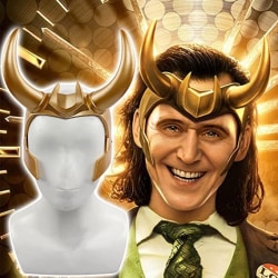 Loki Crown with Horns Helmet/ Cosplay Halloween Masquerade Mask