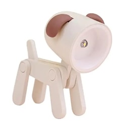 Mini söt tecknad LED nattlampa Husdjur fällbara bordslampa rum Beige