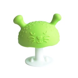 Svampformad silikonleksak för spädbarn green