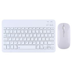 Trådlöst tangentbord och mus för iPad Bluetooth tangentbord Office Work white
