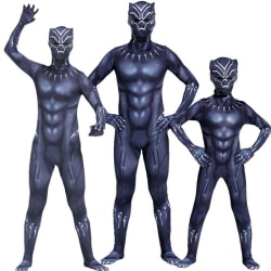 Black Panther Kid Cosplay Party Kostym Superhjälte Fancy Dress Up 5-6 Years