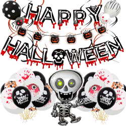 Halloween rekvisita prydnad aluminium ballong banner Party heminredning #1