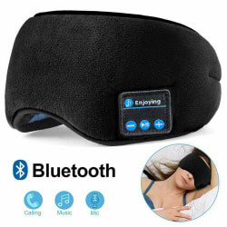 Trådlös Bluetooth Sleep Earphone Hörlurar Eye Mask Headset black