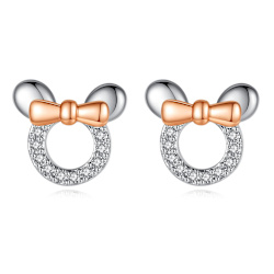 Øredobber mus Silver Earring