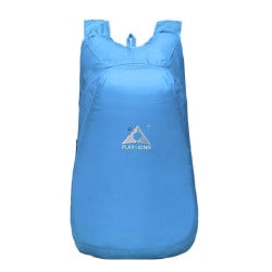 Kompakt vikbar vattentät ryggsäck Blå one size