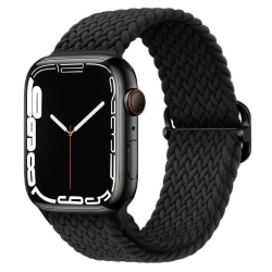 Apple Watch armband i flätad nylon 38/40/41 Svart