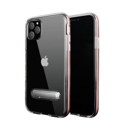 TPU-cover med telefonstativ + to skærmbeskyttere iPhone 11 Pro Pink gold