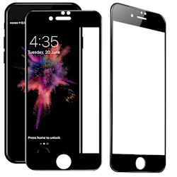 3D skärmskydd i härdat glass till iPhone 7/8 Black one size