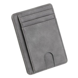 Supertunn RFID Plånbok - 7 kortplatser + sedelficka grå one size