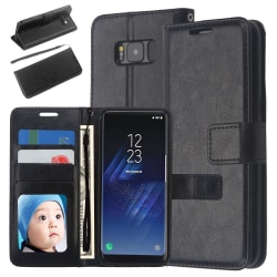 Lompakkokotelo Samsung A70, 3 korttia/ID Black