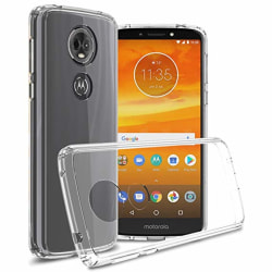 Skal Motorola Moto E5 Plus i genomskinligt gummi. Transparent