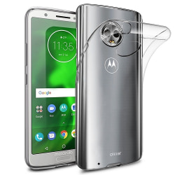 Motorola Moto G6 Plus, Skal i genomskinligt gummi, Transparent