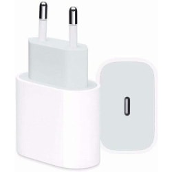 220v oplader til iPhone 12/13/14 - 20w - USB-C - PD White