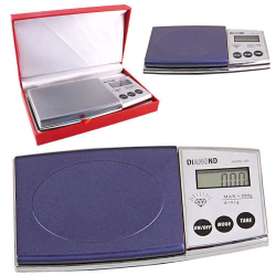 Pocketvåg / Pocket scale / Digitalvåg 0.1g-500g Silver