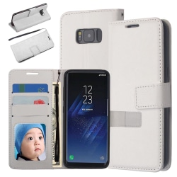 Plånboksfodral Samsung S6, 3 kort/ID Vit