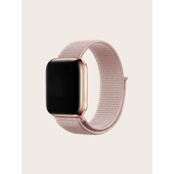 Apple Watch 38/40/41 nylonarmband - kardborreband Ljusrosa