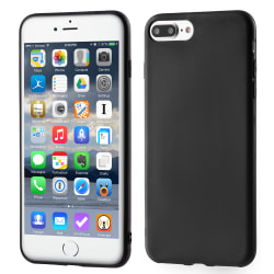 Cover i gummi (TPU), iPhone 7 PLUS / 8 Plus, mat sort Black