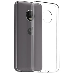 Motorola Moto G5 Plus-deksel i gjennomsiktig gummi, Transparent