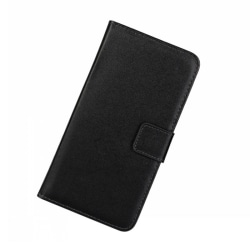 Plånboksfodral Sony X Compact, Äkta skinn, Svart Svart