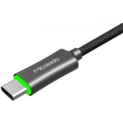 Super USB-C ladekabel - 1,8 m - QC4 - Autosluk Black