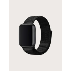 Apple Watch 38/40/41 nailonhihna - tarranauha Black