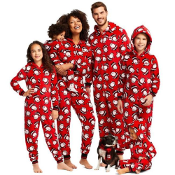 Julpyjamas Matchande familjepyjamas Print Förälder-barn Hemkläder Tvådelad kostym dad L