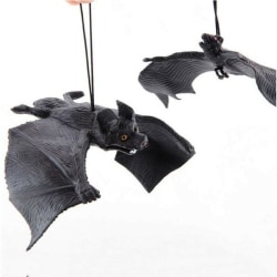 Halloween hängande skämt leksak Skräck vampyr gummifladdermus Festdekor L
