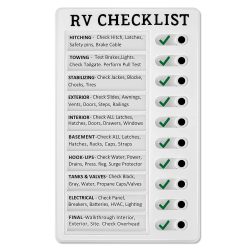 RV Checklista Memo Board Dagliga angelägenheter & skjutreglage Avtagbar blankett Saloon car
