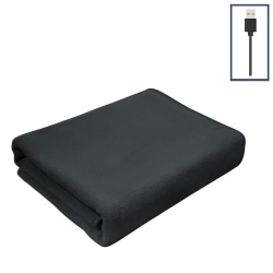 Uppvärmd filt Elektrisk mjuk elektrisk filt Hemmakontor USB Black