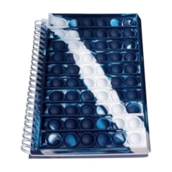 Pop Its Push Bubble Fidget Toys Notebook Barn Klämleksak Dark blue and white