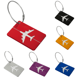 Bagage Tag Identifier Card Holder Etikett för resor red