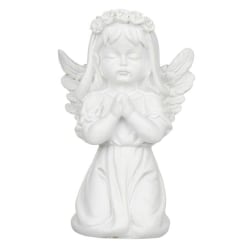 Hantverk bröllop Ber Cherub Resin Angel Staty Bordsdekorationer Little angel girl