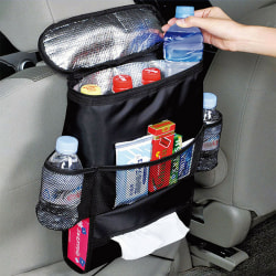 Car Back Seat Organizer Varm/Kall Isolerad Dryckshållare Väska