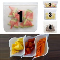 Silikon Förvaringspåsar Läcktät Organizer Frukt Lunch 3