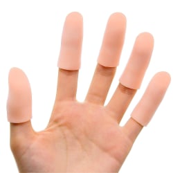 2 Par Gel Finger Babysängar Mjuk Finger Protector för män och kvinnor skin