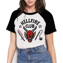 Stranger Things 4 basebolltröja Hellfire Club Summer Tops XL