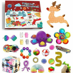 Fidget Adventskalender 2022 Jul 24 dagars Sensory Fidget Toy Flower deer