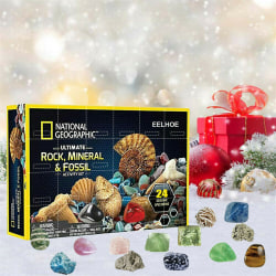Rocks Minerals & Fossils 24 Days Christmas Countdown-kalendrar