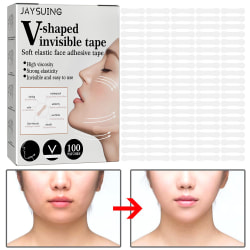 Invisible Face Lift Tape Sticker V-Shape Face Minska dubbelhakan 100pcs