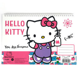 Hello Kitty A4 Spiral Rithäfte 30 blad multifärg