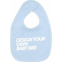 Design ditt eget Baby Smekke One-size Lyseblå