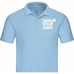 Design ditt eget Poloskjorte Liten Lyseblå