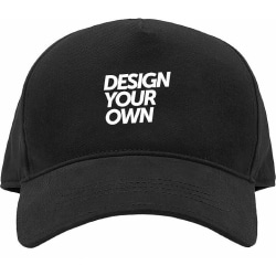 Design ditt eget Caps Voksen Svart