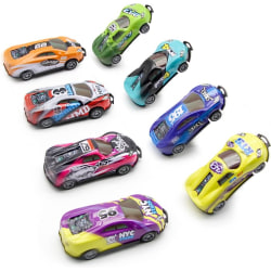 Stunt Toy Car, Jumping Stunt Car Toy, Pull Back Vehicles Toy 8St