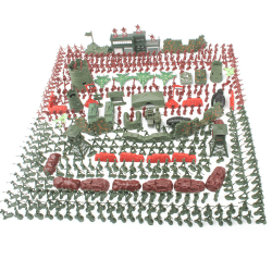 500 stykker middelalderlige gamle soldater, plastikkrigere hærmilits