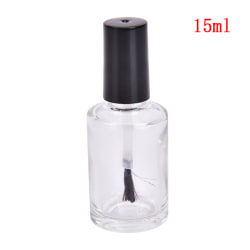 1 st 5/10/15 ml tom glas nagellacksflaska med borste nagel O Transparent 15 ml