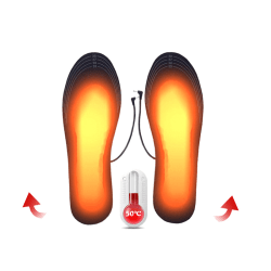 USB -lämmitetyt kengänpohjalliset Kaukosäädin 5V Lämmityspohjalliset Black